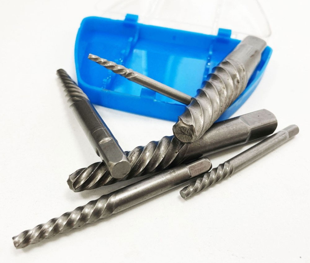 SPIRAL FLUTE SCREW EXTRACTOR SET 6 PIECES M3-M25 CHROME MOLYBDENUM - TOOLZONE KDPSS289