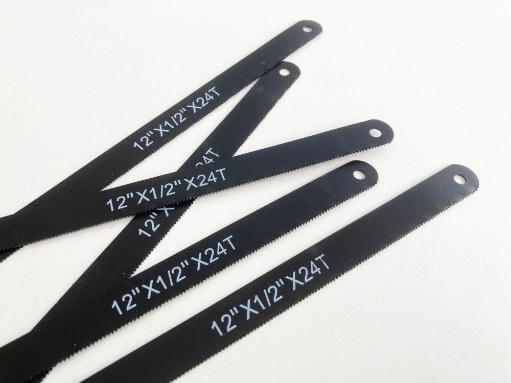 HACKSAW BLADES 12 24 TPI CARBON STEEL 12 PIECES - TOOLZONE KDPSW101