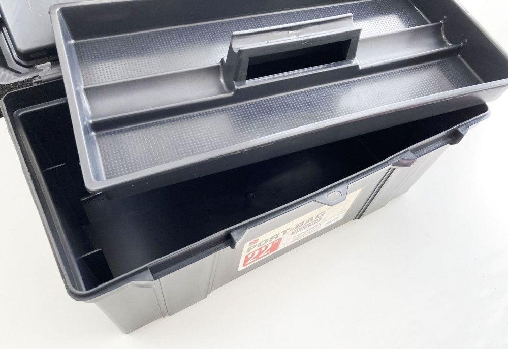 TOOLBOX MAESTRO 22 WITH ORGANISER LIDS AND CARRY TRAY - TOOLZONE KDPTB096