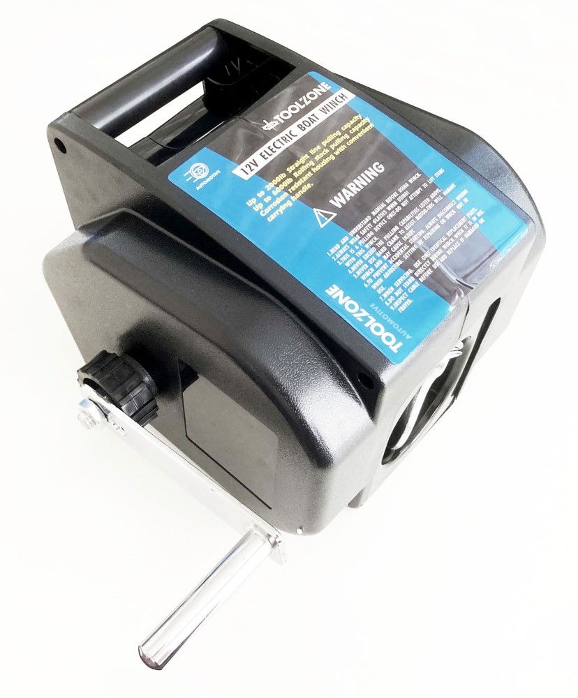 ELECTRIC BOAT WINCH 12v 6000lb ROLLING 2000lb STRAIGHT PULL - TOOLZONE KDPTD024