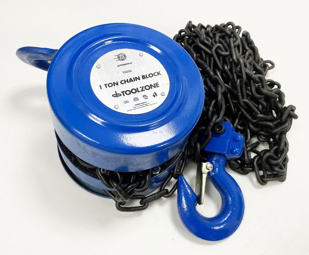 CHAIN BLOCK 1 TON LIFTING HEIGHT 3m TUV GS APPROVED - TOOLZONE KDPTD050