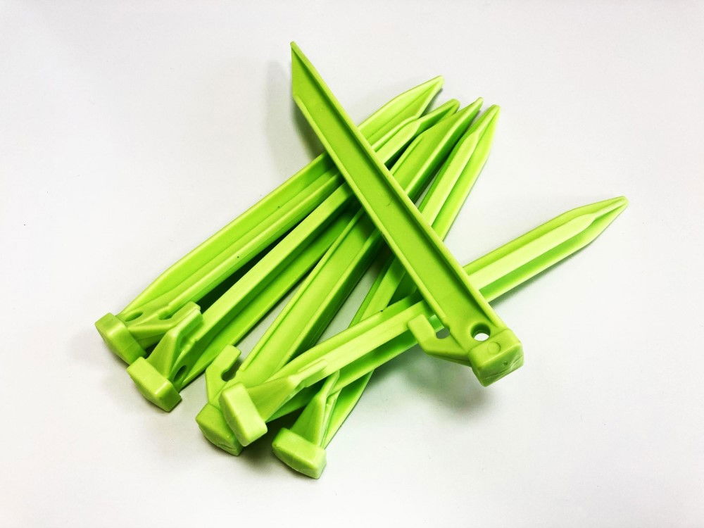 PLASTIC TENT PEG SET 225mm PACK OF 6 - TOOLZONE KDPTL024