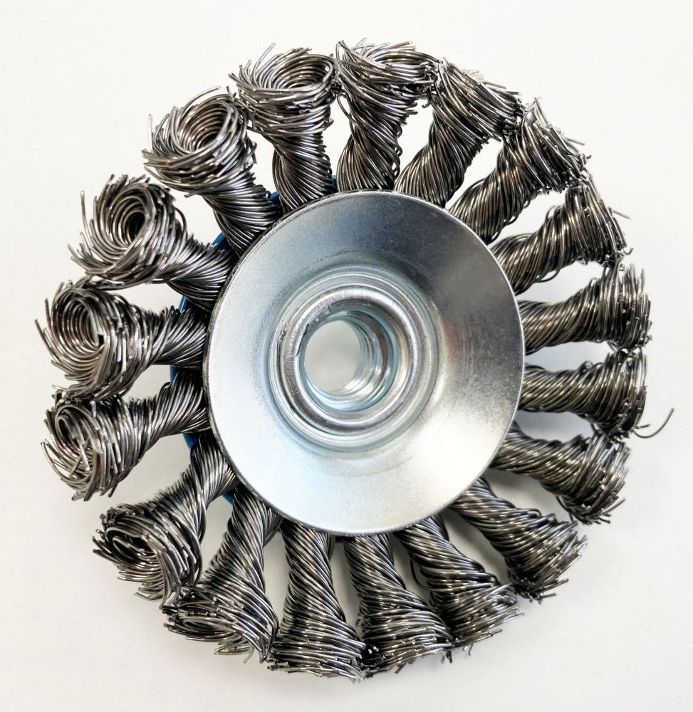 SEMI FLAT KNOT WIRE WHEEL 4 M14 - TOOLZONE KDPWB005