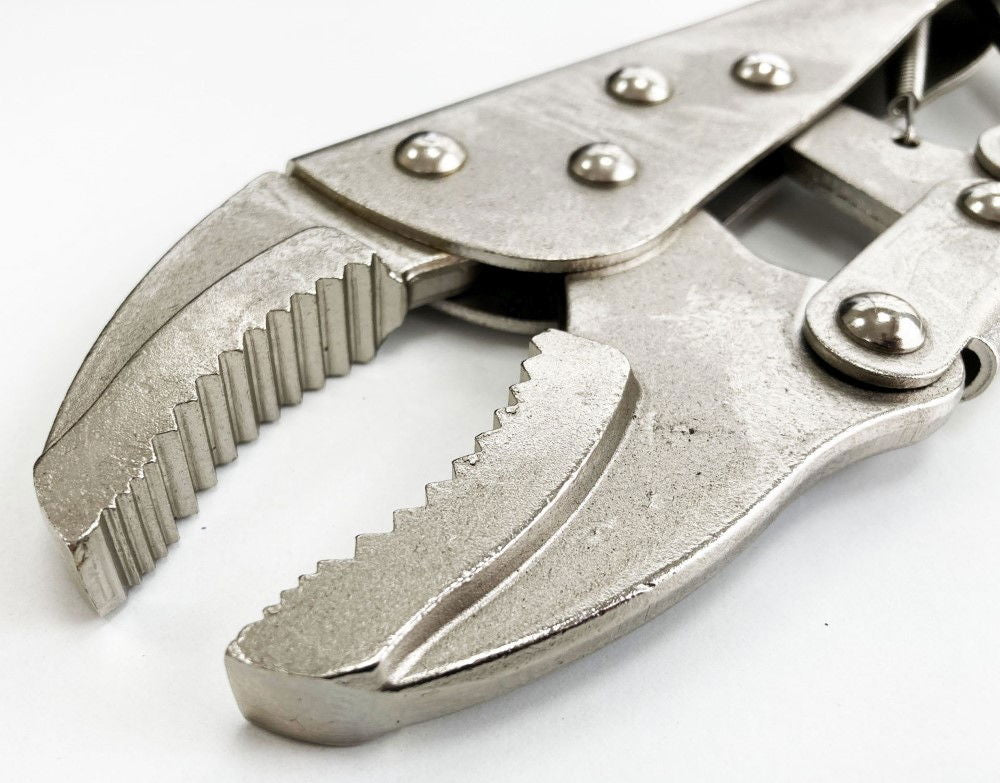 LOCKING PLIERS JUMBO 12 CURVED JAW MAX JAW SIZE 70mm - TOOLZONE KDPWR133
