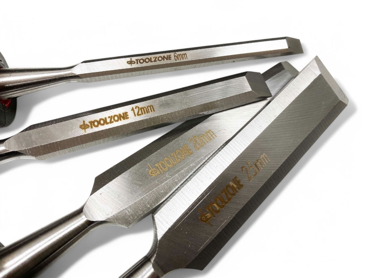 CHISEL SET SOFT GRIP HANDLE 4PC 1/4, 1/2, 3/4, 1 - TOOLZONE KDPWW041