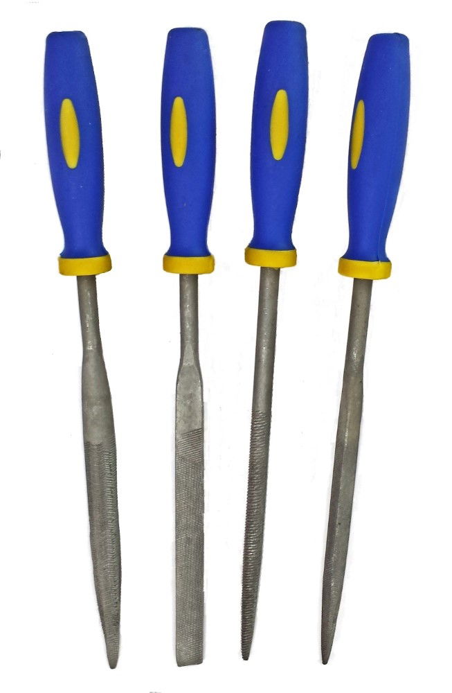 WARDING FILE SET 4PC 6 HIGH CARBON STEEL VARIOUS SHAPES WITH POUCH - TOOLZONE KDPWW086