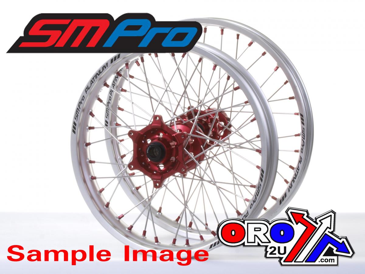 19x2.15 WHEEL HON SILVER/RED, MX-9121 RIM SILVER, HUB RED, SP04703815003 MATT RIM MX-9121