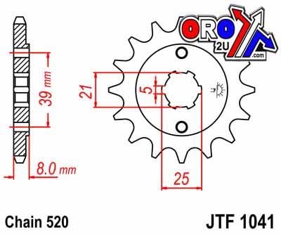 FRONT SPROCKET JTF1041.15