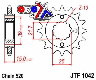 FRONT SPROCKET JTF1042.15