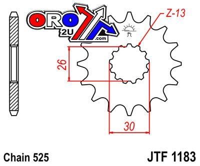 FRONT SPROCKET JTF1183.18 JT