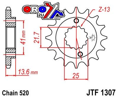 FRONT SPROCKET JTF1307.15 JT