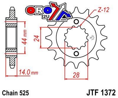 FRONT SPROCKET JTF1372.17 JT