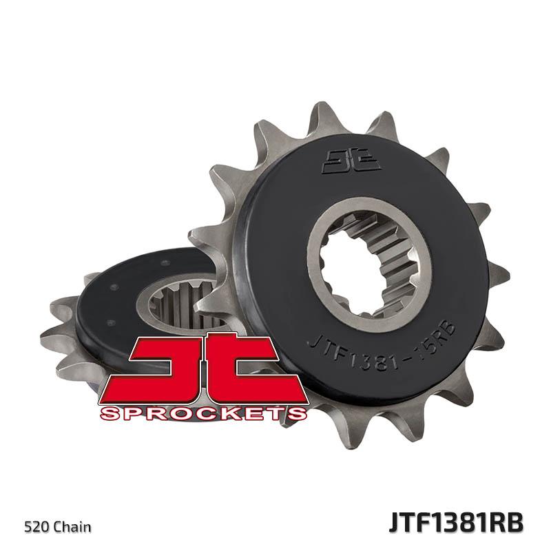 FRONT SPROCKET JTF1381.15RB JT, OE Rubber Cushioned