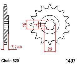 FRONT SPROCKET 10 [JTF1407.10] 520