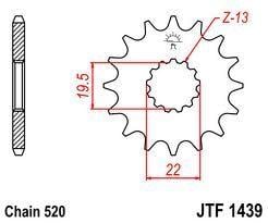 FRONT SPROCKET JTF1439.11 JT