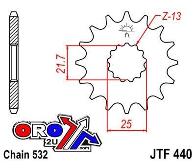 FRONT SPROCKET JTF440.15 JT