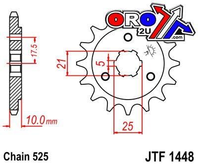 FRONT SPROCKET JTF1448.14 JT