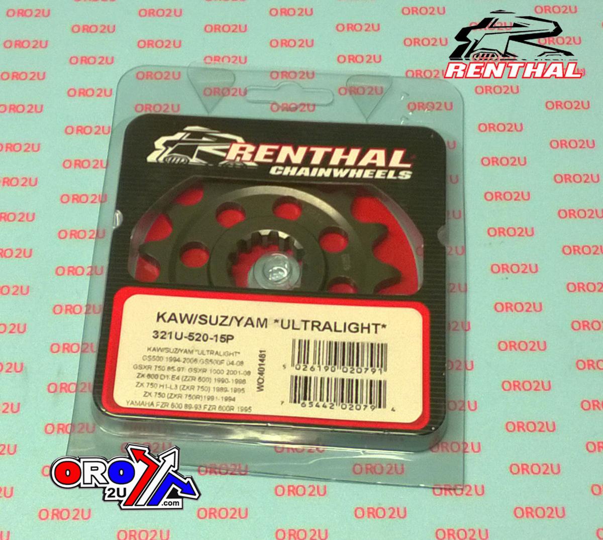 FRONT SPROCKET 321U-520-15P, 520 Chain Conversion