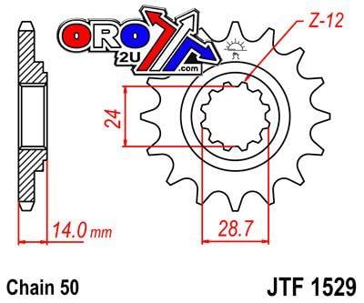 FRONT SPROCKET JTF1529.17 JT