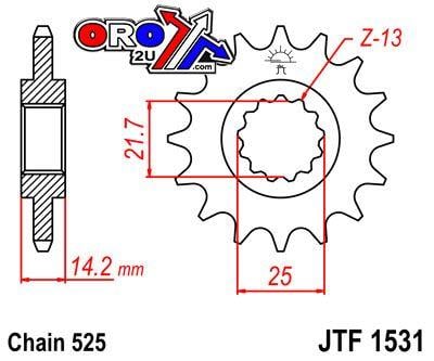 FRONT SPROCKET JTF1531.15 JT