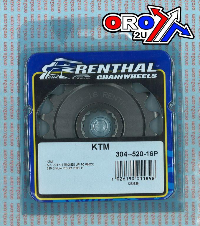 FRONT SPROCKET RENTHAL 304, KTM 304--520-16P