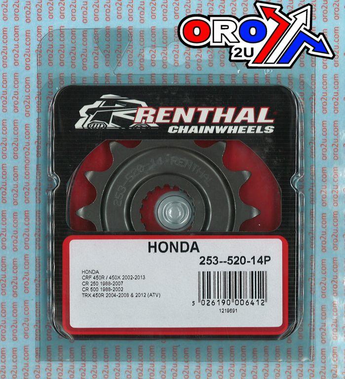 FRONT SPROCKET RENTHAL 253, HONDA 253--520-14P, 253--520-14P