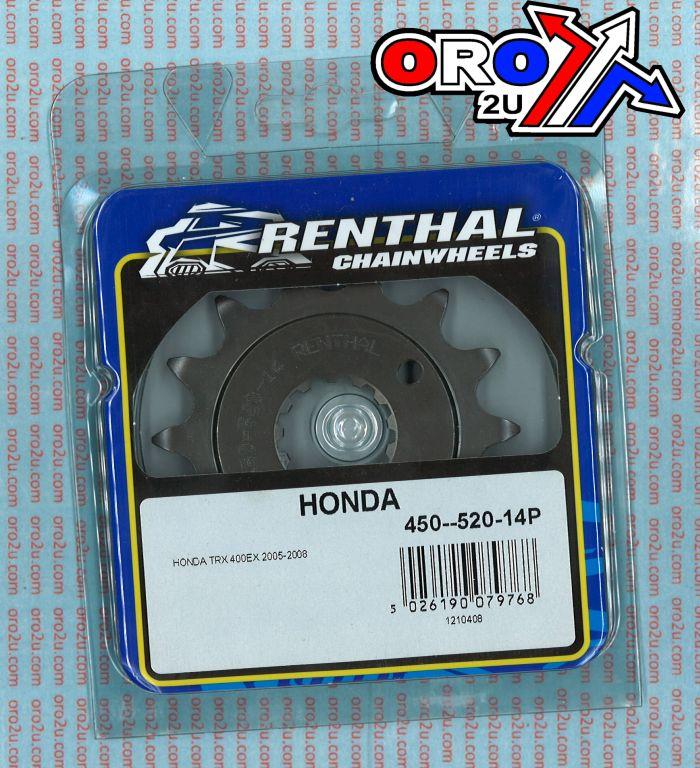 FRONT SPROCKET RENTHAL 450, HONDA 450--520-14GP, 450--520-14GP