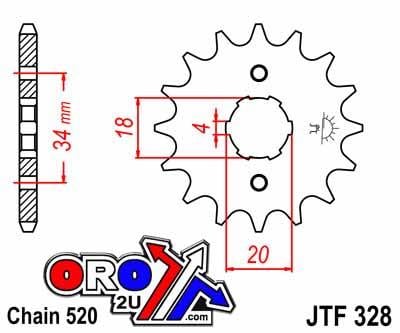 FRONT SPROCKET JTF328.14 JT