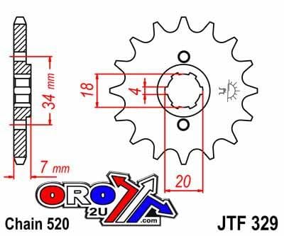 FRONT SPROCKET JTF329.13 JT