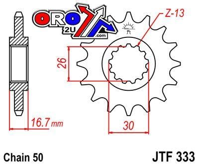 FRONT SPROCKET JTF333.15 JT
