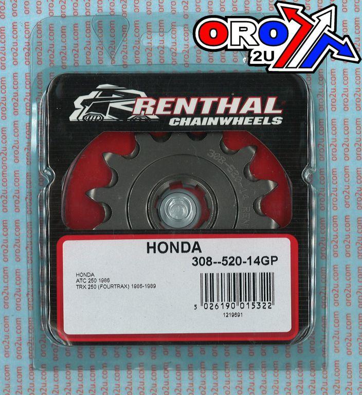 FRONT SPROCKET RENTHAL 308, HONDA 308--520-14GP ATV ONLY, 308--520-14GP