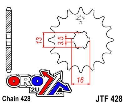 FRONT SPROCKET JTF428.15 JT