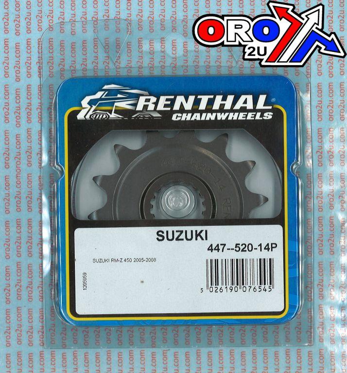 FRONT SPROCKET RENTHAL 447, SUZUKI 447--520-14P