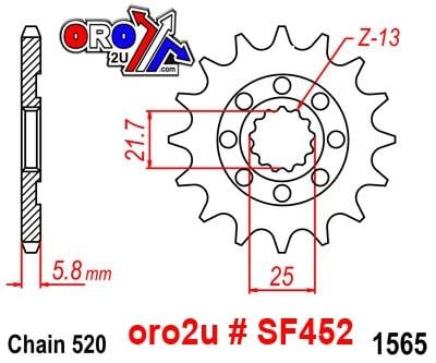 FRONT SPROCKET JTF1565.12 JT SF1565-12