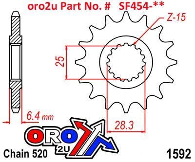FRONT SPROCKET 12 [JTF1592.12] 520