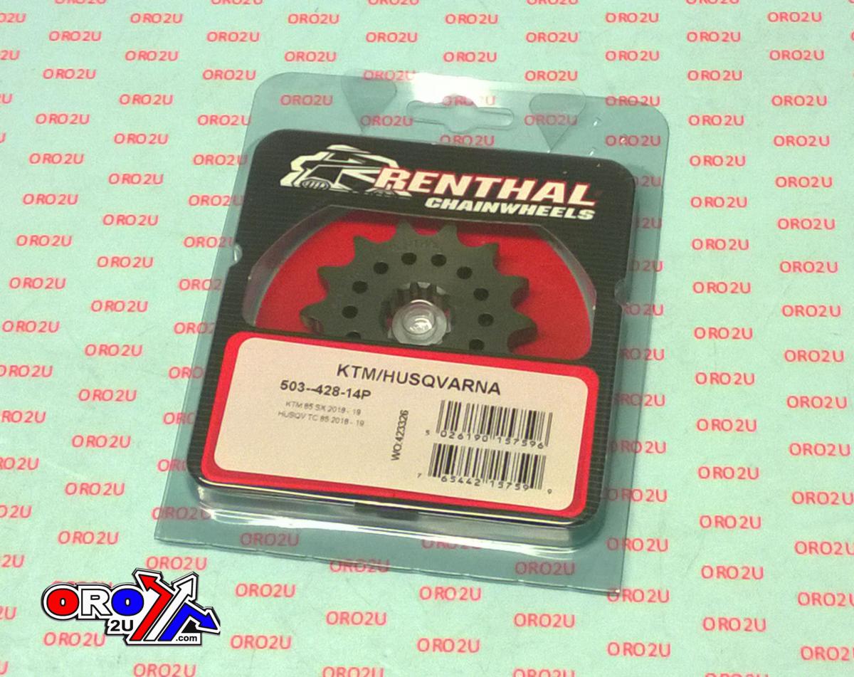 FRONT SPROCKET RENTHAL KTM 85 2018, RENTHAL 503--428-14P