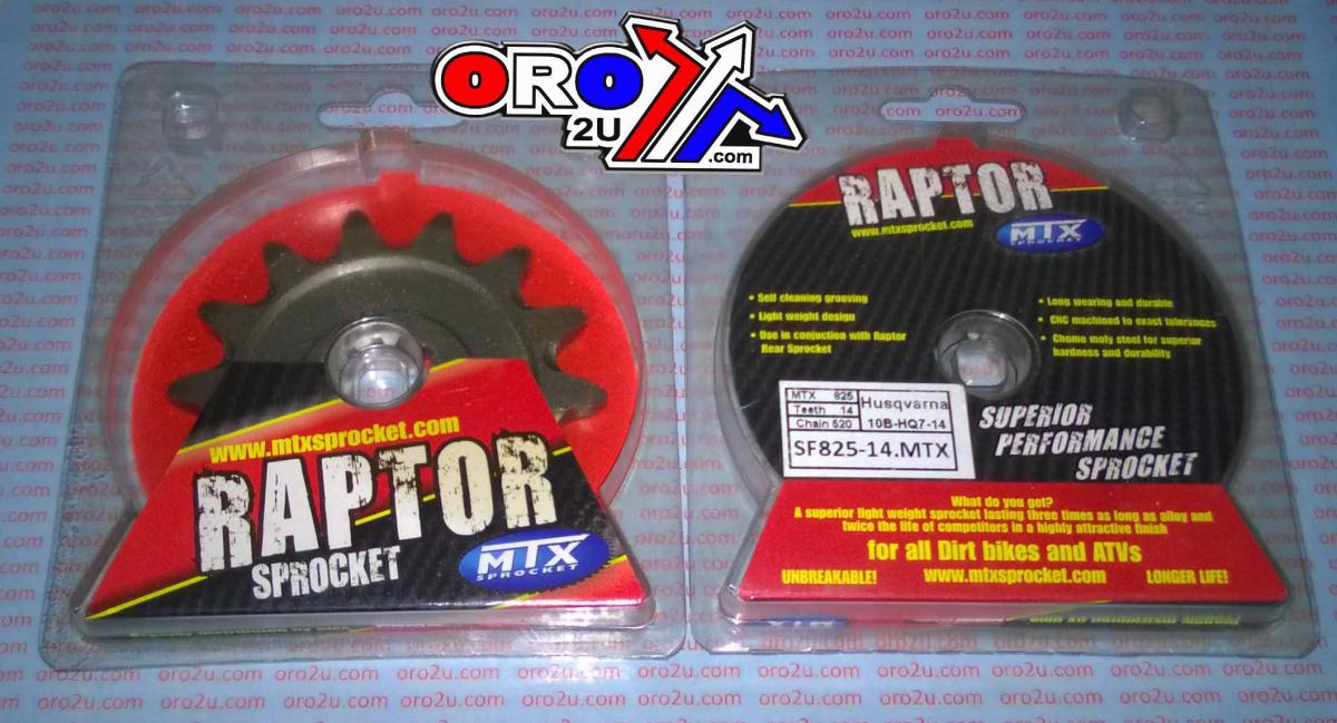 FRONT SPROCKET 825 RAPTOR LIGHT & SELF CLEANING 10B-HQ7-14