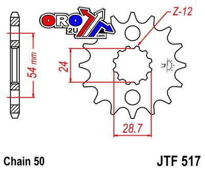 FRONT SPROCKET JTF517.18 JT