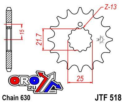 FRONT SPROCKET JTF518.15 JT