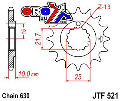 FRONT SPROCKET JTF521.15 JT