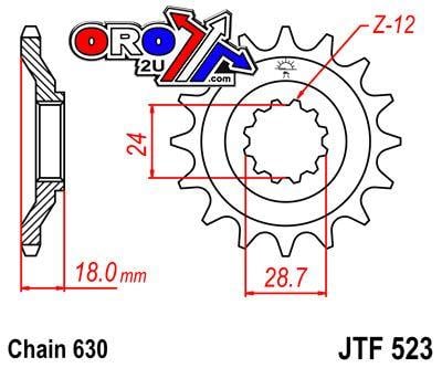 FRONT SPROCKET JTF523.15 JT