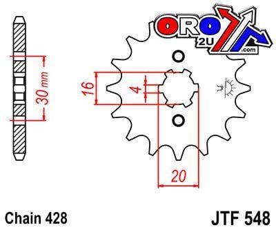 FRONT SPROCKET JTF548.14 JT