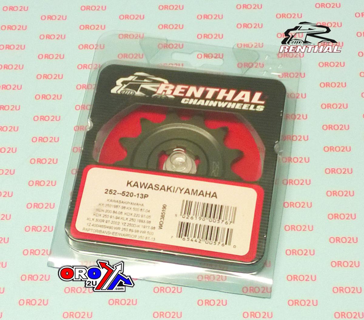FRONT SPROCKET RENTHAL 252, KAWASAKI/YAMAHA 252-520-13, 252--520-13P