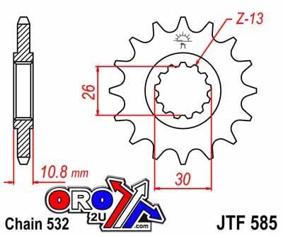FRONT SPROCKET JTF585.17 JT