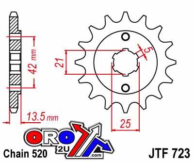 FRONT SPROCKET JTF723.14 JT