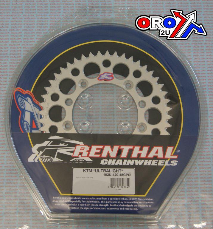 REAR SPROCKET ALLOY RENTHAL, ULTRALITE 192U-420-48GPSI