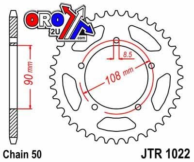 REAR SPROCKET JTR1022.40 JT