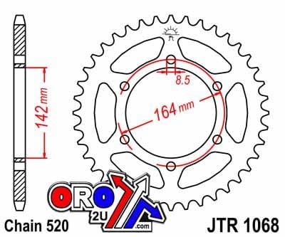REAR SPROCKET JTR1068.46 JT SILVER