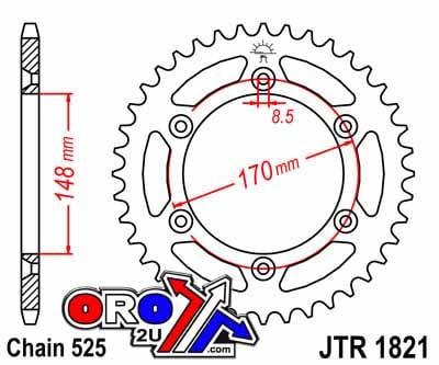 REAR SPROCKET STEEL JTR1821.47