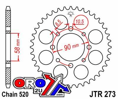 REAR SPROCKET JTR273.39 JT 520
